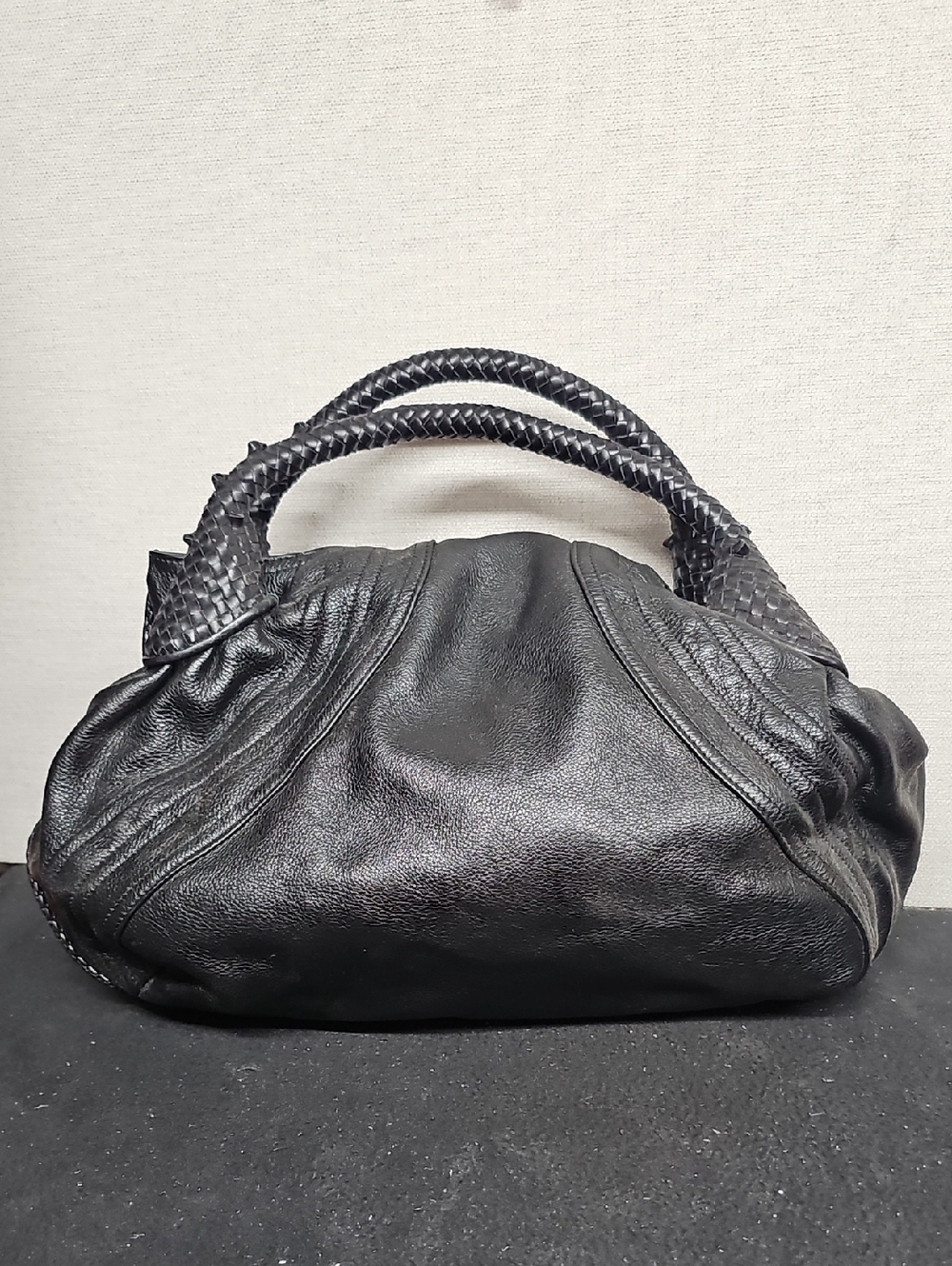 FENDI BLACK LEATHER SPY BAG BFPM-04-180 - Picture 4 of 16